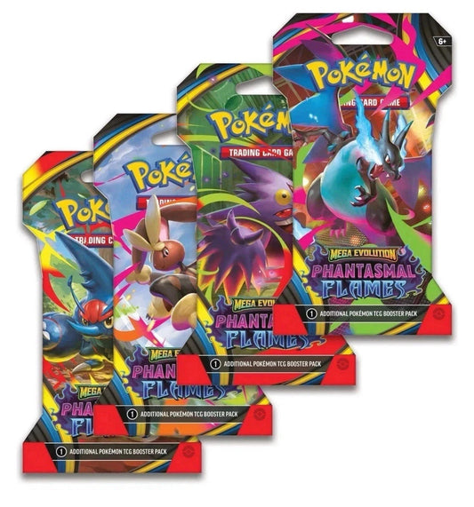 Pokemon Mega Evolution Phantasmal Flames Sleeved Booster Pack